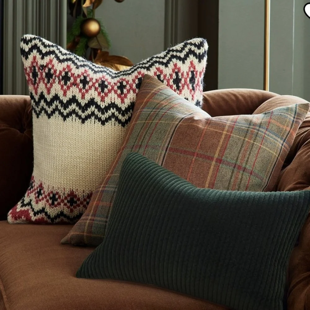 Pottery Barn Hamil Fair Isle Sweater Pillow